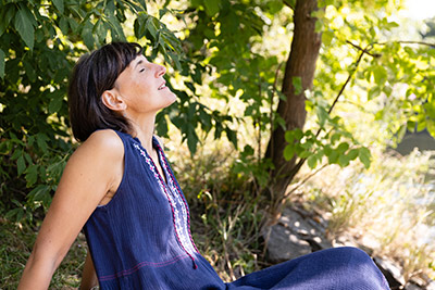 Ines Hefter in der Natur